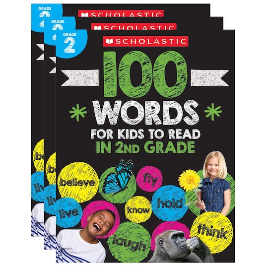 Scholastic&#xAE; 100 Words For Kids To Read In 2nd Grade, 3ct.
